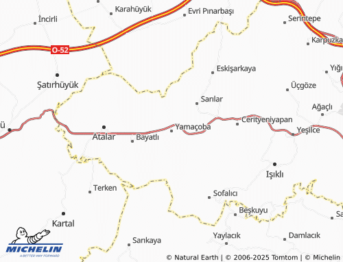 MICHELIN-Landkarte Yamaçoba - ViaMichelin
