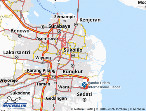 MICHELIN Sukolilo map - ViaMichelin