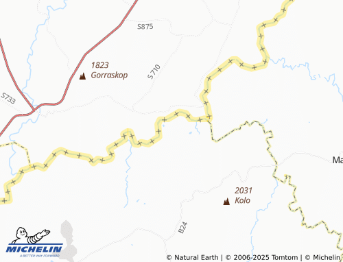MICHELIN Ha Thoahlane map - ViaMichelin