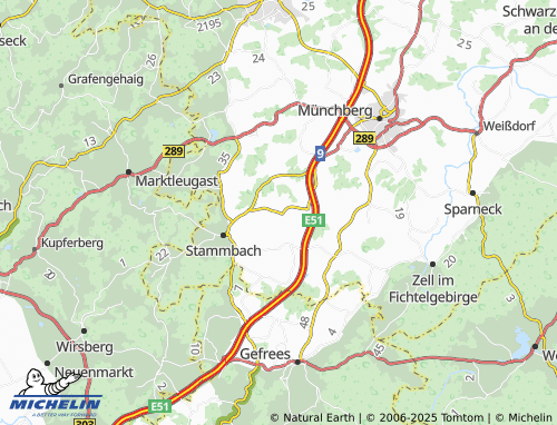 Carte MICHELIN Oelschnitz - ViaMichelin
