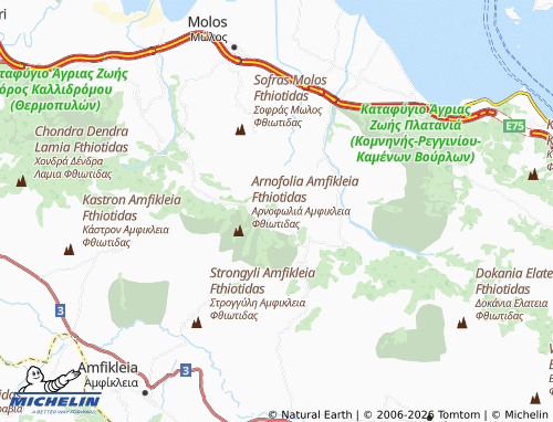 MICHELIN Kallidromo map - ViaMichelin
