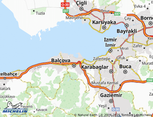 MICHELIN Bahçelerarası map - ViaMichelin