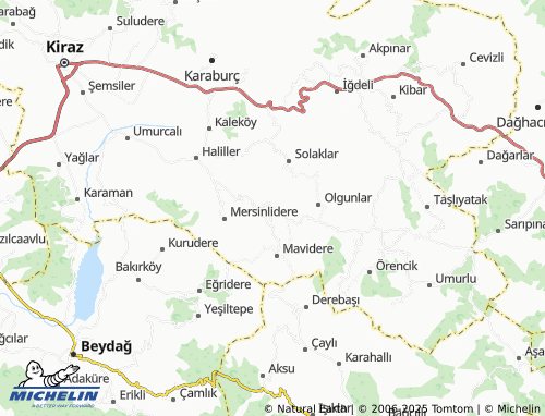 MICHELIN Sırımlı map - ViaMichelin