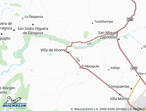 Mapa MICHELIN Águila Azteca - ViaMichelin