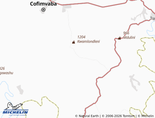MICHELIN-Landkarte Lower Xolobe - ViaMichelin