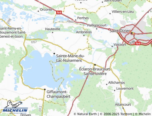 MICHELIN-Landkarte Sainte-Livière - ViaMichelin