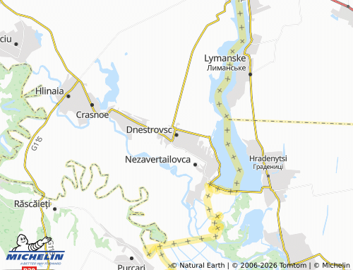 Carte MICHELIN Dnestrovsc - ViaMichelin