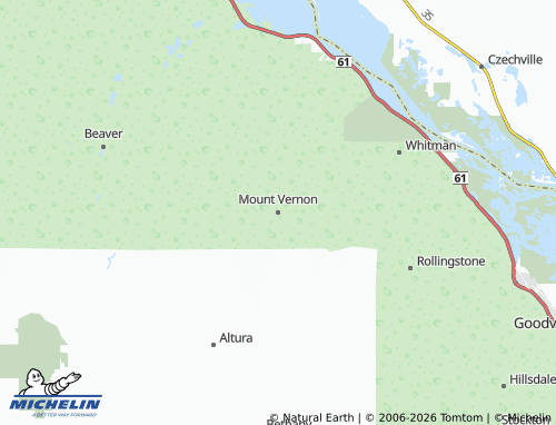 Carte MICHELIN Mount Vernon - ViaMichelin