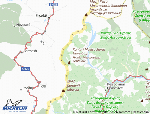 MICHELIN Chionades map - ViaMichelin