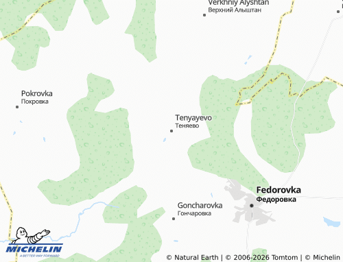 MICHELIN-Landkarte Tenyayevo - ViaMichelin