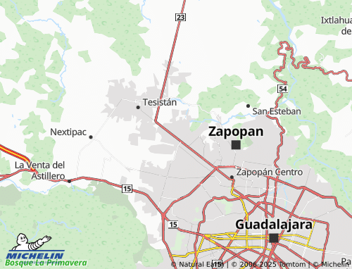 MICHELIN Valles de Nuevo México map - ViaMichelin