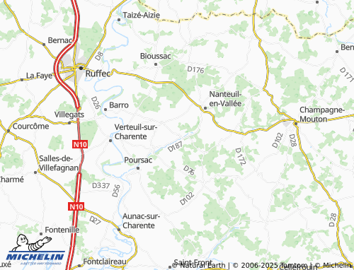 Carte MICHELIN Pougné - ViaMichelin