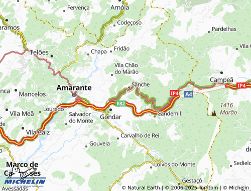 MICHELIN Castro map - ViaMichelin