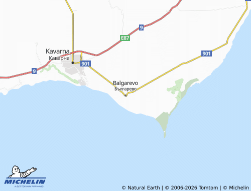Kaart MICHELIN Balgarevo - ViaMichelin