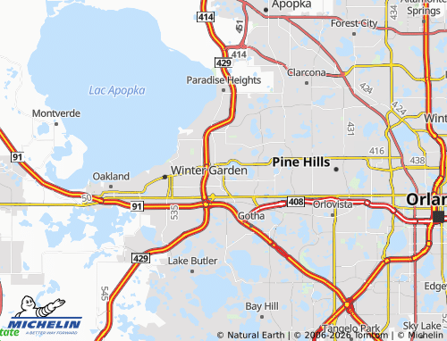 Mappa MICHELIN Ocoee - ViaMichelin
