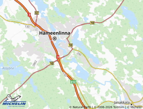 MICHELIN Vanaja map - ViaMichelin