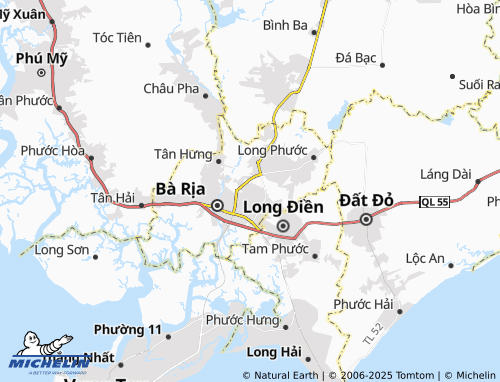 Carte MICHELIN Long Tâm - ViaMichelin