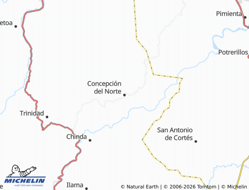 MICHELIN Concepción del Norte map - ViaMichelin