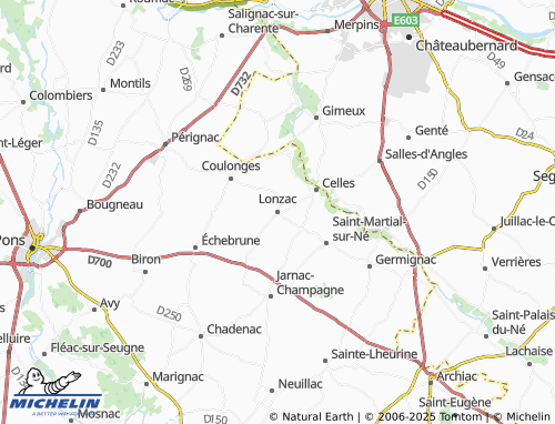Mapa MICHELIN Lonzac - ViaMichelin