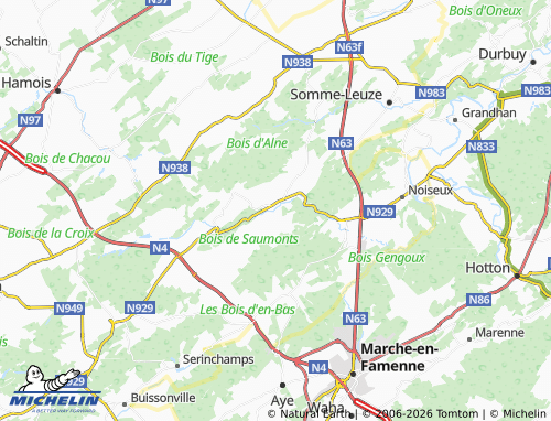 Mappa MICHELIN Heure - ViaMichelin