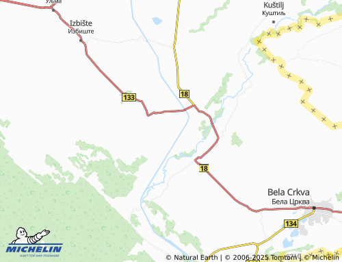 MICHELIN Orešac map - ViaMichelin