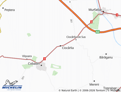 Mapa MICHELIN Ciocârlia - ViaMichelin