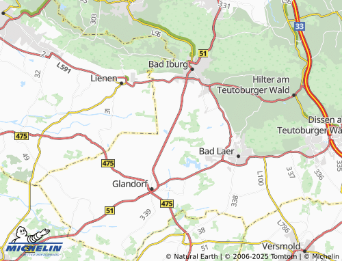 Carte MICHELIN Auf dem Donnerbrink - ViaMichelin