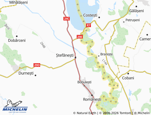 Mapa MICHELIN Ștefănești - ViaMichelin