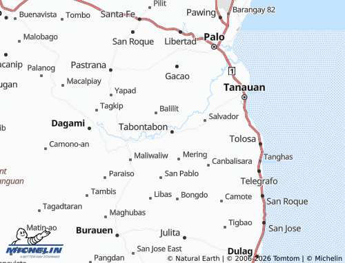 MICHELIN Guingawan map - ViaMichelin
