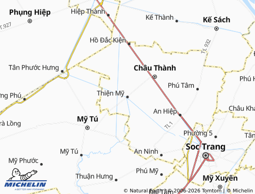 Mapa MICHELIN Thiện Mỹ - ViaMichelin