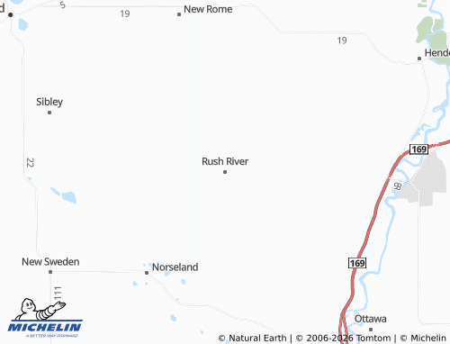 Carte MICHELIN Rush River - ViaMichelin