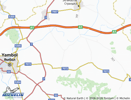 Mappa MICHELIN Dzhinot - ViaMichelin