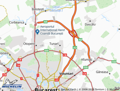 Mappa MICHELIN Tunari - ViaMichelin