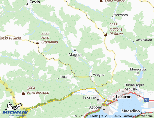 Mapa MICHELIN Aurigeno - ViaMichelin