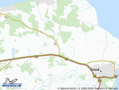 MICHELIN Kastbjerg map - ViaMichelin