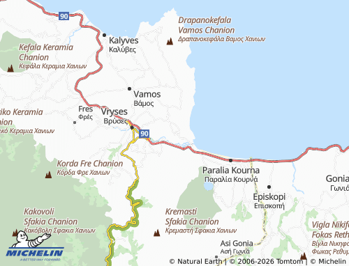 MICHELIN Exopoli map - ViaMichelin