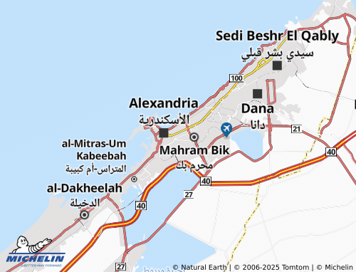 MICHELIN Kom El Daka Gharb map - ViaMichelin