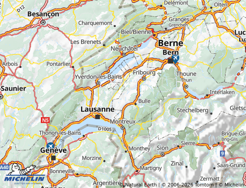 Carte MICHELIN La Glâne - ViaMichelin