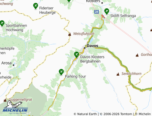 Carte MICHELIN Davos Platz - ViaMichelin
