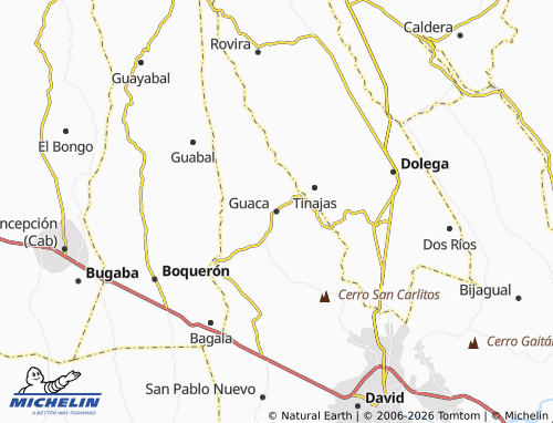 MICHELIN Guaca map - ViaMichelin