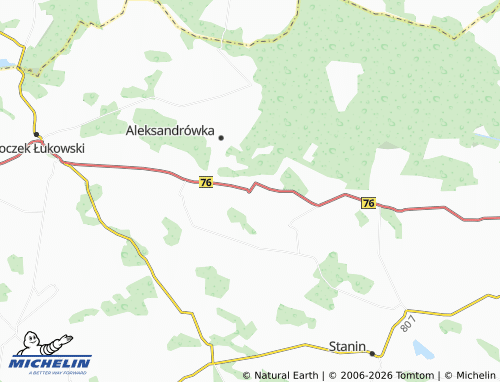 MICHELIN-Landkarte Jedlanka - ViaMichelin