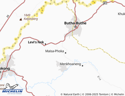 MICHELIN Kuenaneng map - ViaMichelin