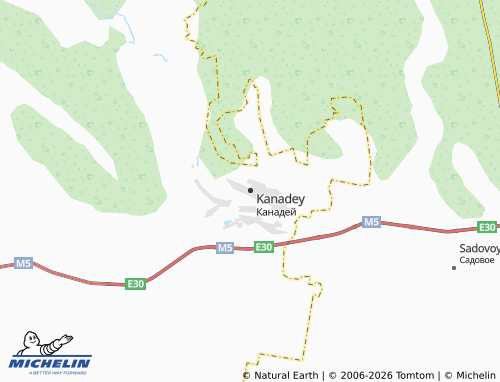 MICHELIN-Landkarte Kanadey - ViaMichelin