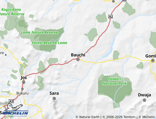 Carte MICHELIN Bauchi - ViaMichelin