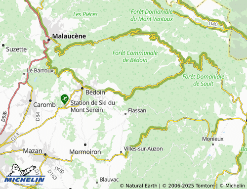 Mapa MICHELIN Les Bruns - ViaMichelin