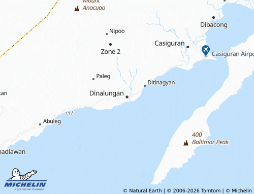 MICHELIN Dinalungan map - ViaMichelin
