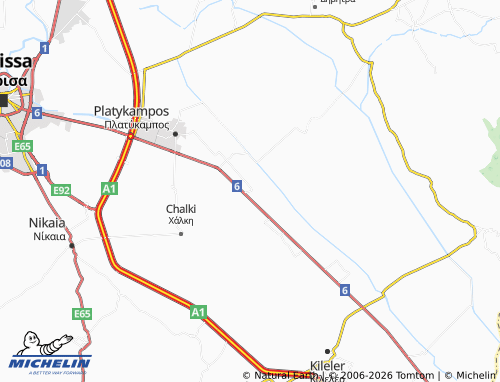 MICHELIN Prodromos map - ViaMichelin