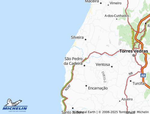 MICHELIN Feiteira map - ViaMichelin