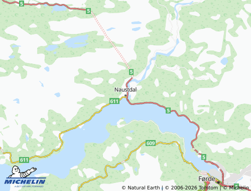 Mapa MICHELIN Naustdal - ViaMichelin