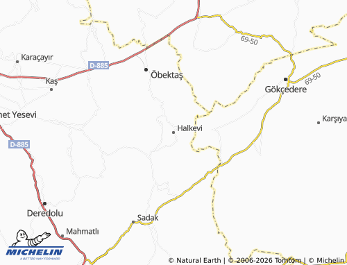 Mapa MICHELIN Halkevi - ViaMichelin